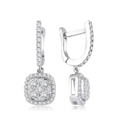 0.63 Carat Diamond Stone Earrings 