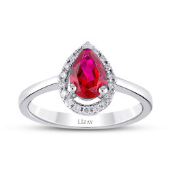 0.73 Carat Diamond Ruby Ring - 1