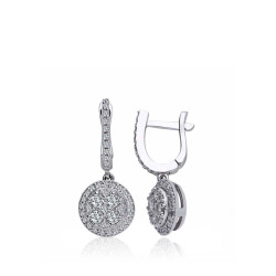 0.74 Carat Diamond Earrings 