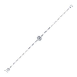 0.79 Carat Diamond Baguette Bracelet - 1