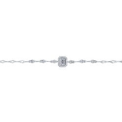 0.79 Carat Diamond Baguette Bracelet - 2