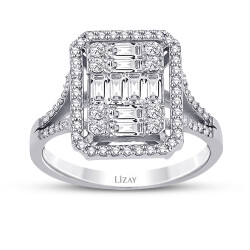 0.81 Carat Diamond Baguette Ring - 1