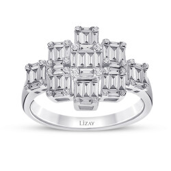 0.87 Carat Diamond Baguette Ring 