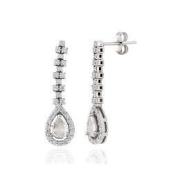 0.87 Carat Diamond Earrings - 1