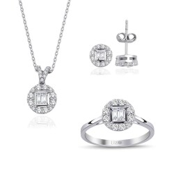 0.99 Carat Diamond Set - 1