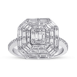 1.01 Carat Diamond Baguette Ring - 1