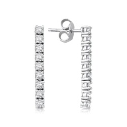 1.01 Carat Diamond Earrings - 1