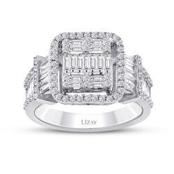 1.11 Carat Diamond Baguette Ring - 1