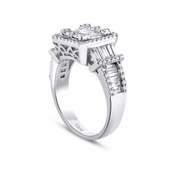 1.11 Carat Diamond Baguette Ring - 2