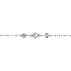 1.12 Carat Diamond Baguette Bracelet - 2