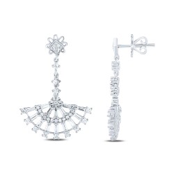 1.12 Carat Diamond Baguette Earrings - 1