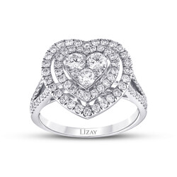 1.27 Carat Diamond Heart Ring - 1