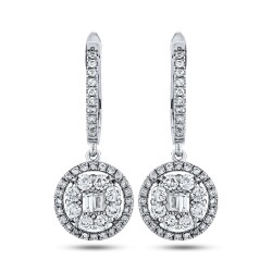 1.32 Carat Diamond Baguette Earrings - 2