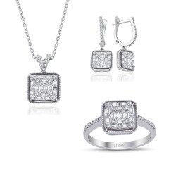 1.40 Carat Diamond Baguette Set 