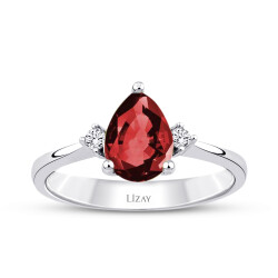 1.40 Carat Diamond Ruby Ring - 1