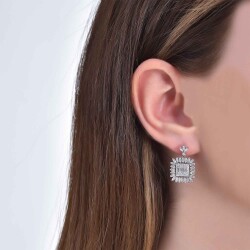 1.60 Carat Diamond Baguette Earrings - 3