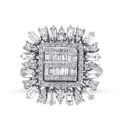 1.78 Carat Diamond Baguette Ring - 1