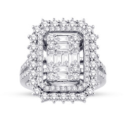 1.87 Carat Diamond Baguette Ring - 1