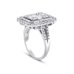 1.87 Carat Diamond Baguette Ring - 2