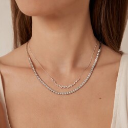 2.04 Carat Diamond Tennis Choker - 1