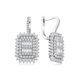 2.05 Carat Diamond Baguette Earrings - 1