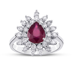 2.17 Carat Diamond Ruby Ring 