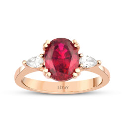 2.78 Carat Diamond Ruby Ring - 1