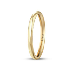 3 Millimeter Gold Classic Men's Wedding Ring - 2