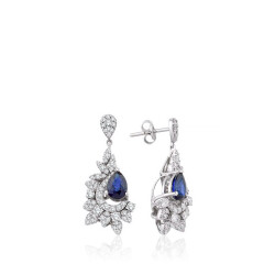 3.05 Carat Sapphire Earrings 