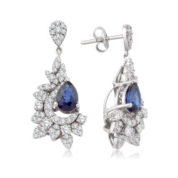 3.05 Carat Sapphire Earrings 