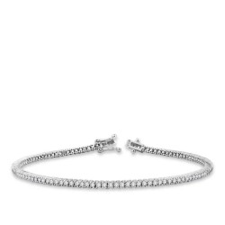 3.28 Carat Diamond Tennis Bracelet - 1