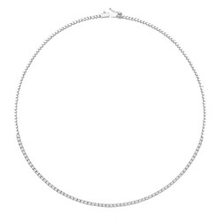 3.44 Carat Diamond Tennis Choker - 1