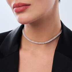 3.44 Carat Diamond Tennis Choker - 2