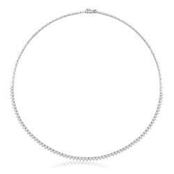 4.04 Carat Diamond Tennis Necklace - 1