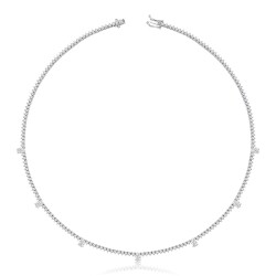 7.40 Carat Diamond Tennis Choker - 1