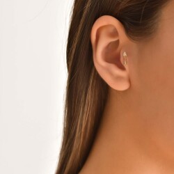 Altın Ok Tragus Küpe - 3