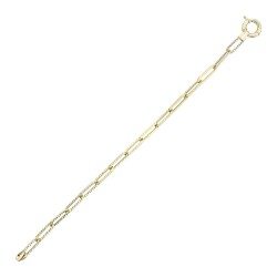 Gold Paper Clip Bracelet - 1