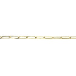 Gold Paper Clip Bracelet - 2