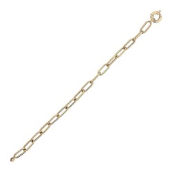 Gold Paper Clip Chain Bracelet - 1