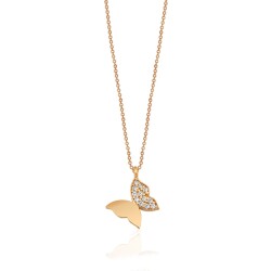 Gold Butterfly Necklace - 1