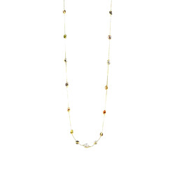 Gold Color Stone Necklace - 1