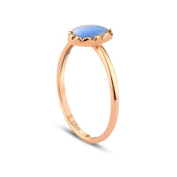 Gold Color Stone Ring - 2