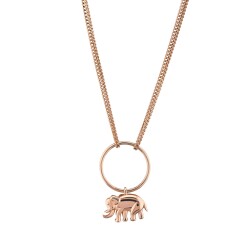 Gold Elephant Necklace - 1