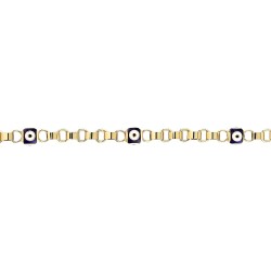 Gold Evil Eye Bead Bracelet - 2