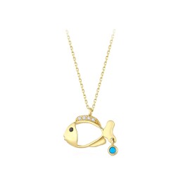 Gold Fish Necklace - 1