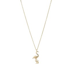 Gold Flamingo Necklace - 2