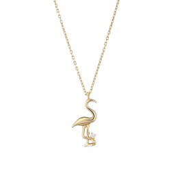 Gold Flamingo Necklace - 1