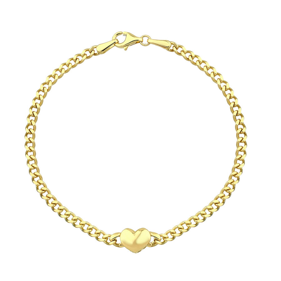 Gold Heart Bracelet | Lizay