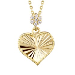 Gold Heart Necklace - 2