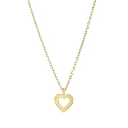 Gold Heart Necklace - 1